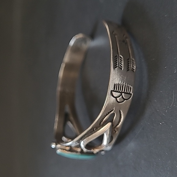 Fred Harvey Bell Sterling Bracelet - Picture 4 of 5